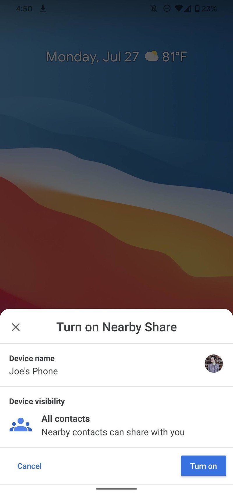 Cómo usar Near Share en su teléfono Android