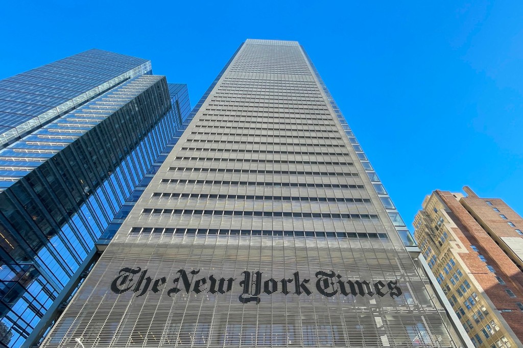 Edificio de la sede del New York Times