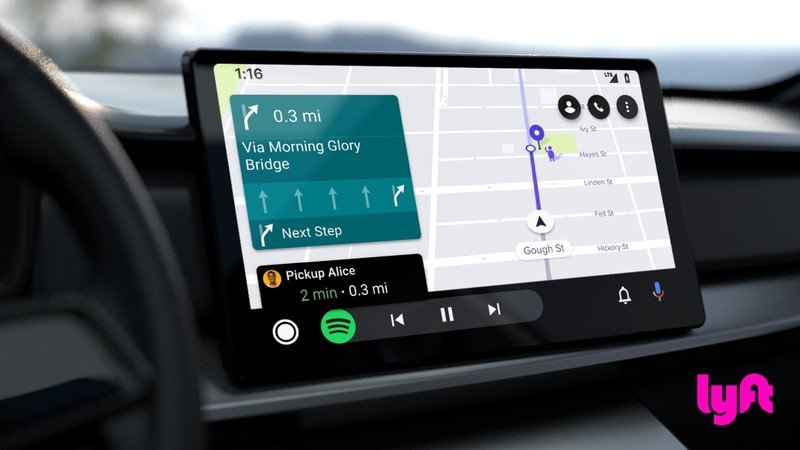 Aplicación Lyft Driver en Android Auto