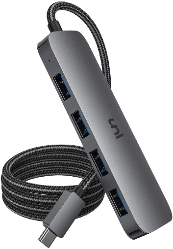 Hub Uni USB-C con cable de 4 pies de largo