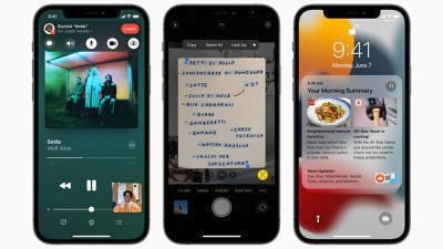 ios15 shareplay resumen de notificación de texto en vivo