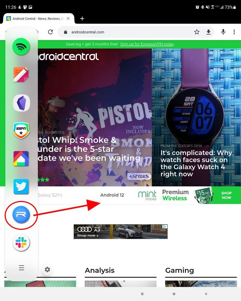 Open App Multi Window Z Fold 3