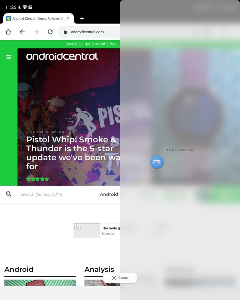 Open App Multi Window Z Fold 3