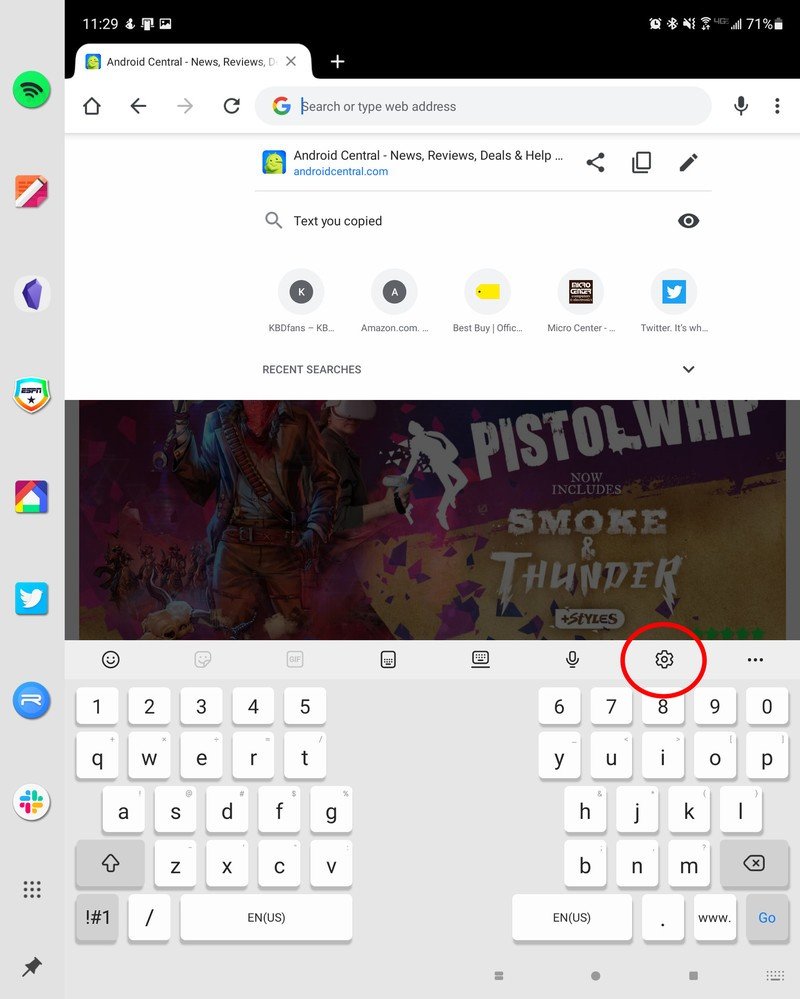 Change Keyboard Z Fold 3