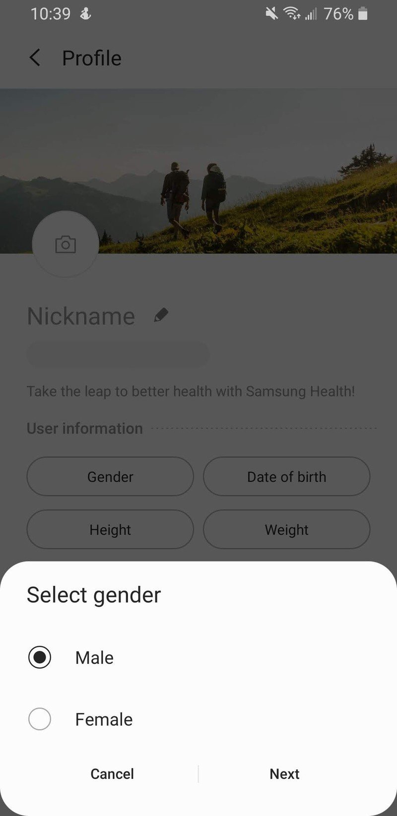 Cómo configurar la salud de Samsung