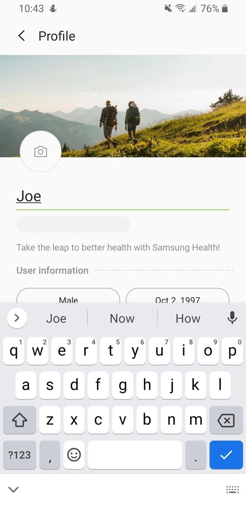 Cómo configurar la salud de Samsung