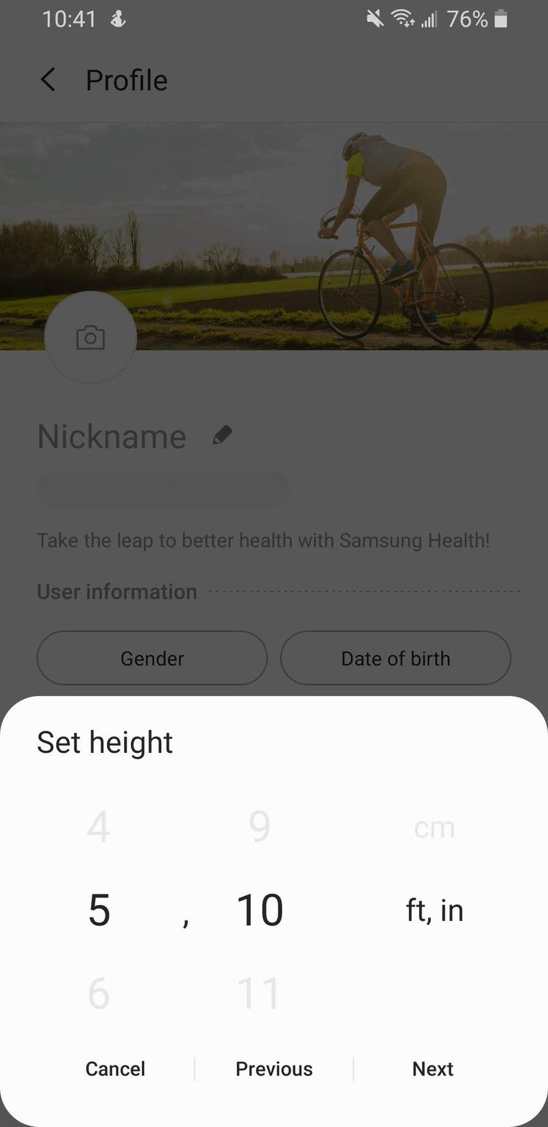 Cómo configurar la salud de Samsung