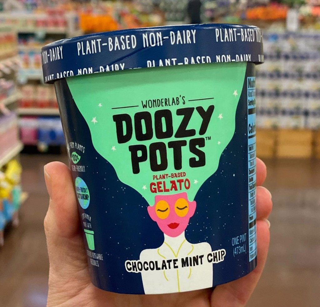 Un cartón de helado Doozy Pots