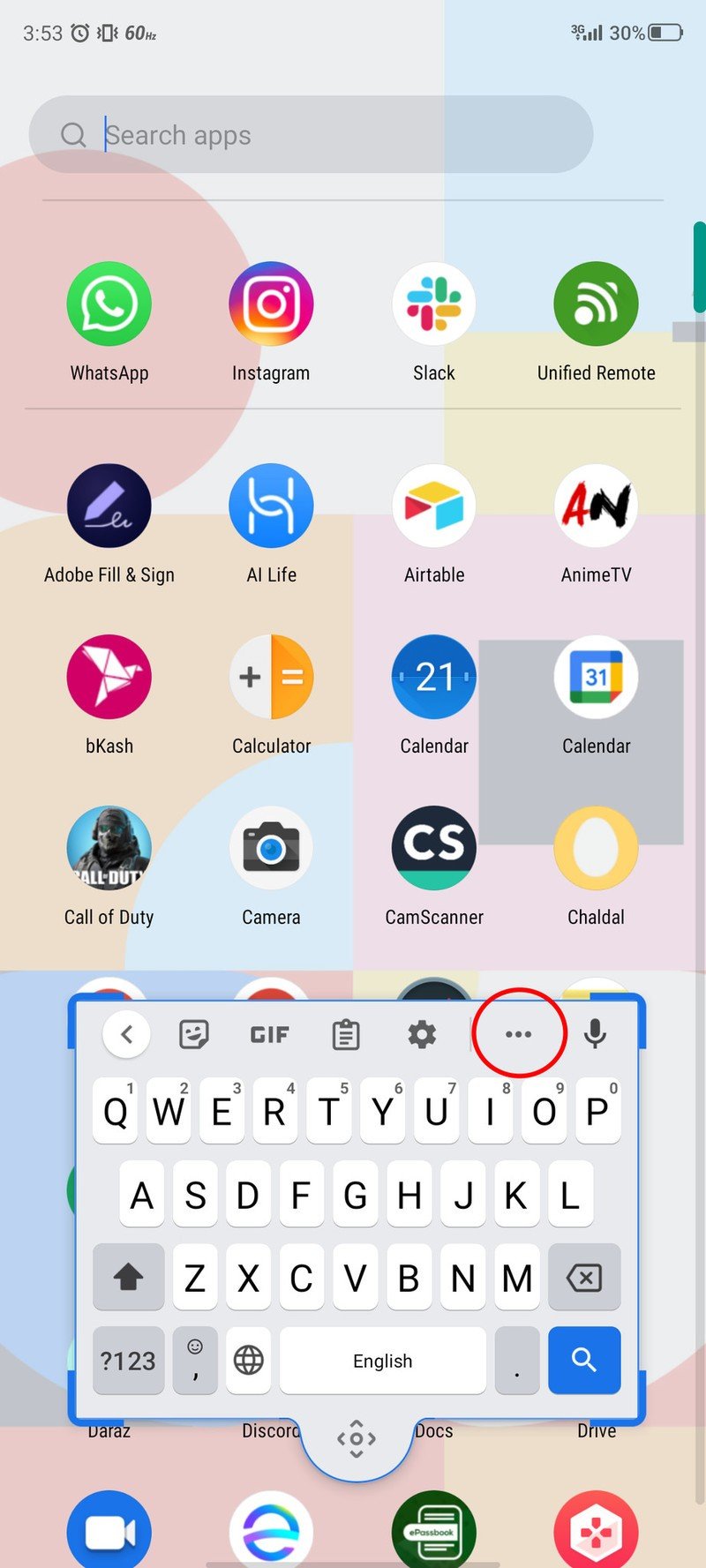 Gboard Salir del modo flotante