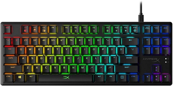 El teclado mecánico HyperX Alloy Origins Core QWERTY viene sin la tecla numérica diez.