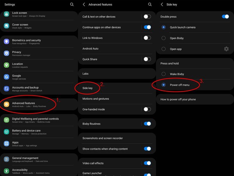 Samsung Galaxy Z Flip 3 Screenshot Side Key