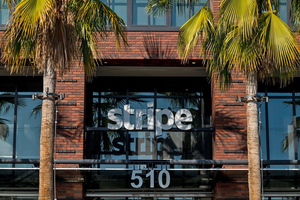 La sede de Stripe Inc. en San Francisco, California, EE. UU., el jueves 3 de diciembre de 2020. Stripe se asociará con algunos de los bancos más grandes del mundo para ofrecer cuentas corrientes a las empresas que venden sus productos en plataformas de comercio electrónico como Shopify Inc. Fotógrafo: David Paul Morris/Bloomberg vía Getty Images