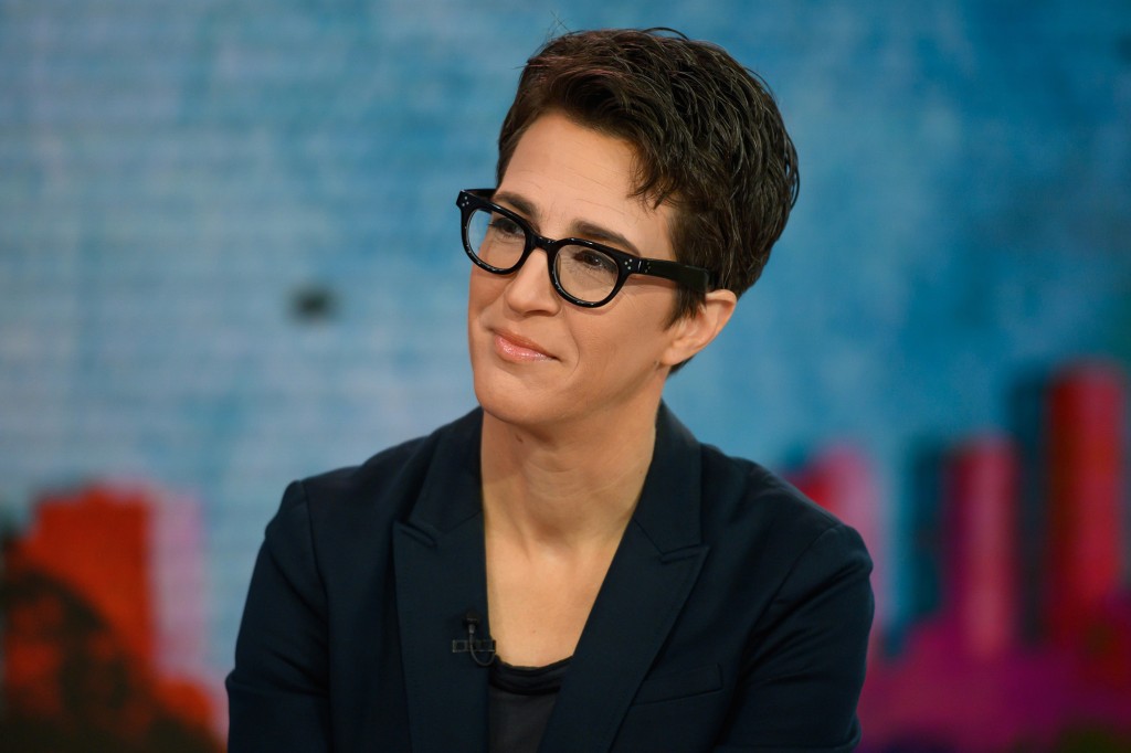 HOY -- En la foto: Rachel Maddow el martes 2 de octubre de 2019 -- (Foto de: Nathan Congleton/NBCU Photo Bank/NBCUniversal vía Getty Images vía Getty Images)