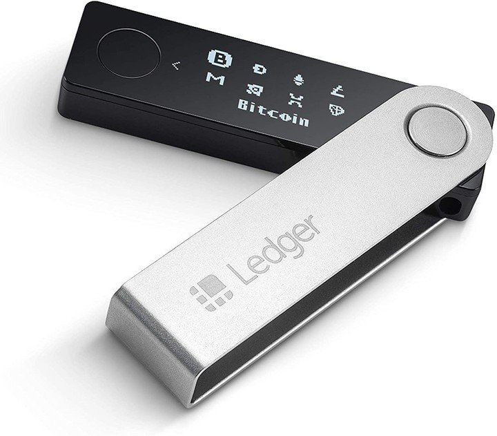 Ledger Nano S. Integra un sistema operativo llamado BOLOS en un chip de seguridad.  $18,000.