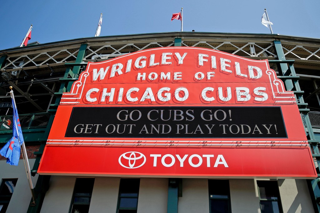 Signo de Wrigley Field en el estadio