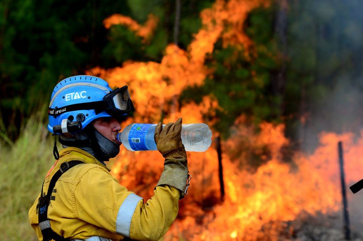 Incendios en Corrientes.  Foto Blas Martínez