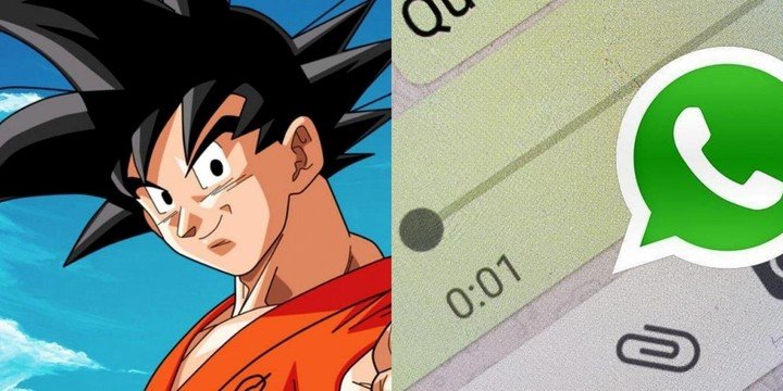 Los fanáticos de Dragon Ball también pueden enviar audios de WhatsApp con la voz de Goku.