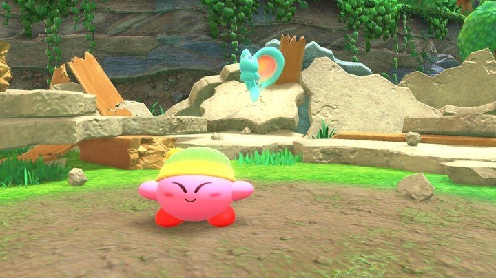 Kirby y la tierra olvidada.  Foto: Captura en Nintendo Switch