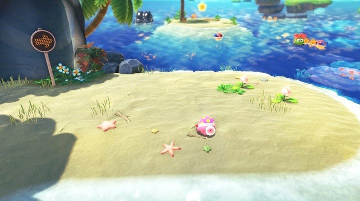 Kirby y la tierra olvidada.  Foto: Captura en Nintendo Switch