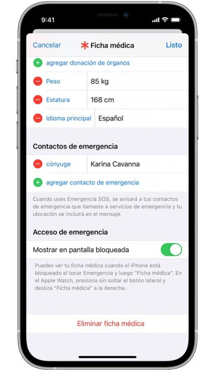 Los iPhones te permiten agregar una variedad de contactos de emergencia.