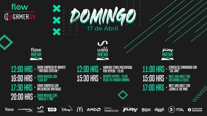 Domingo de actividades en el Flow Gamergy.