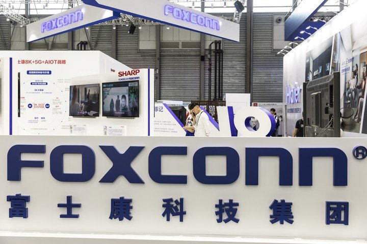 Foxconn, filial de Apple en China.  Foto: Bloomberg.