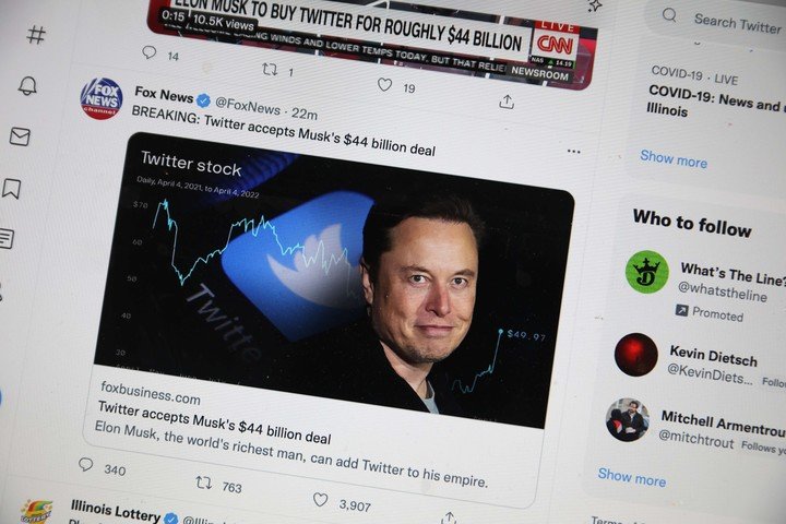 Elon Musk se convirtió en dueño de Twitter tras pagar 44.000 millones de dólares.  Foto: Imágenes Getty.