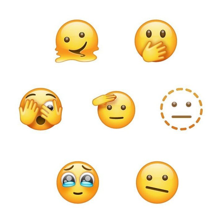 Siete nuevas caras disponibles como emojis en WhatsApp.