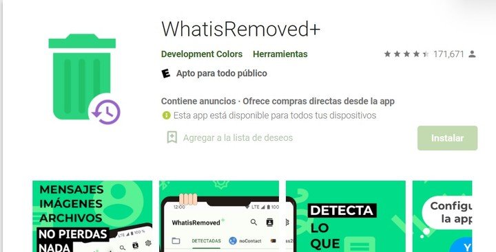 WhatsRemoved, la app para recuperar archivos borrados de WhatsApp.