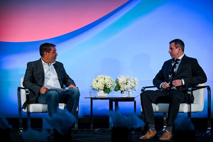 La charla contó con la presencia de un numeroso público en el Centro de Convenciones de Washington.  Foto Prensa AWS