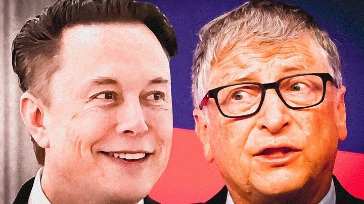 Cripto: Bill Gates y Elon Musk tienen posiciones opuestas.