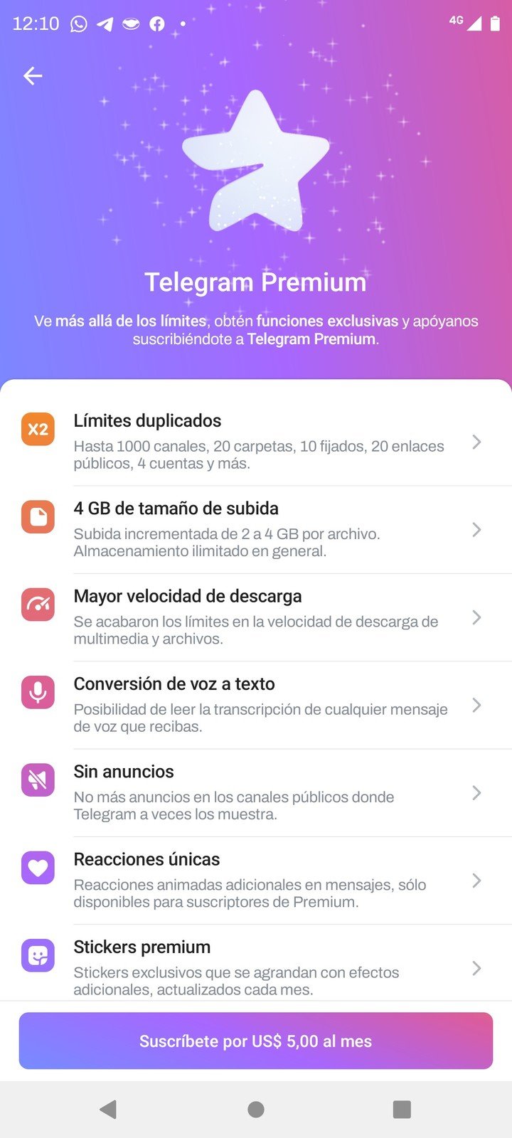 Telegram Premium ya está disponible para los usuarios argentinos del messenger.