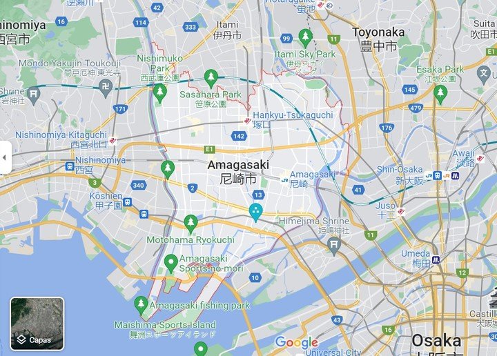 La ciudad de Amagasaki se encuentra en el extremo este de la prefectura de Hyōgo y es una ciudad vecina de Osaka.