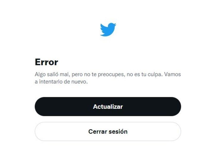 El mensaje que muestra Twitter cuando intentas iniciar sesión. Foto Twitter