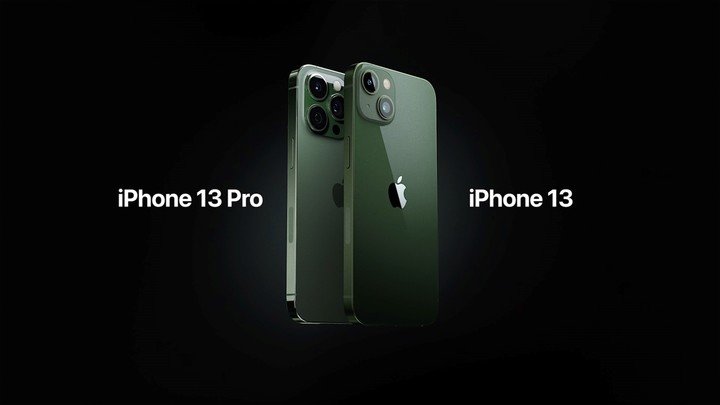 iPhone 13 y iPhone 13 Pro, en verde.