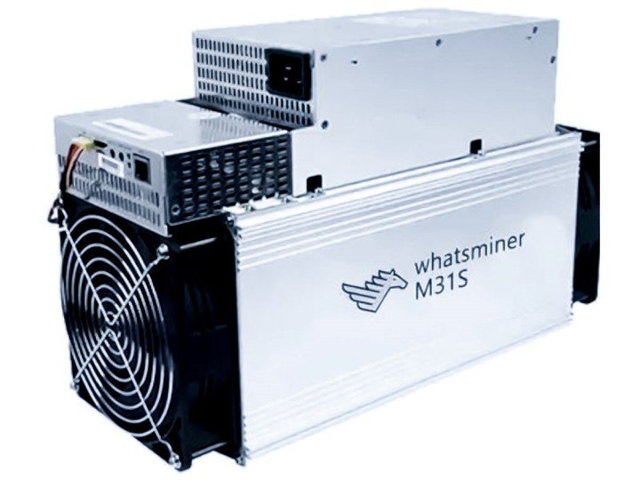 Asic Whatsminer M30S 84. Hash rate de 88Th/s, consumo de 3.334W y 9 dólares al día.  $1,774,800.