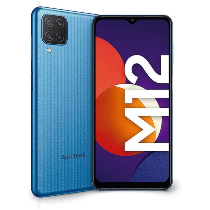 Samsung Galaxia M12.  Trae 4 sensores de cámara con una cámara principal de 48MP acompañada de un sensor macro de 2MP.  $46,999.