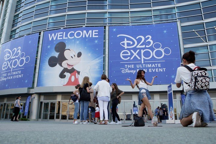 La convención anual de fans de Disney D23 Expo donde se presentan nuevos proyectos de Pixar, Star Wars y Marvel.