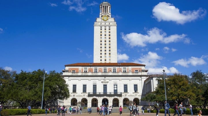 Universidad de Texas en Austin.  archivo de foto