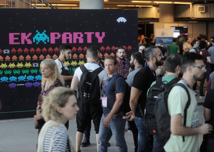 Ekoparty se lleva a cabo en el Centro de Convenciones de Buenos Aires.  Foto Juan Manuel Foglia