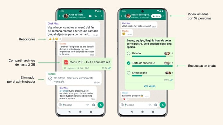 Las encuestas llegaron a WhatsApp como parte de una serie de innovaciones para mejorar la experiencia en la aplicación.