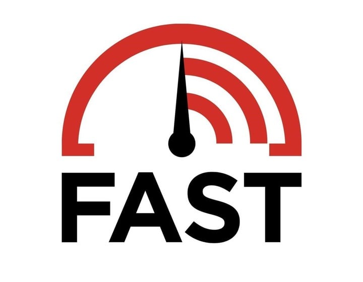 Fast.com mide la velocidad de la conexión a Internet, tanto en una red Wi-Fi como en una red celular (logotipo de Fast Line).
