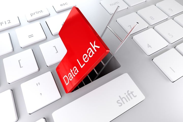 "Fuga de datos"o fuga de datos: exponer la información del usuario.  Foto Shutterstock