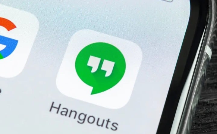 Hangouts de Google.  archivo de foto