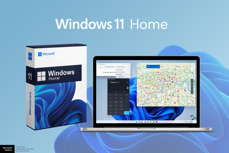 Gráfico promocional para Windows 11 Home.