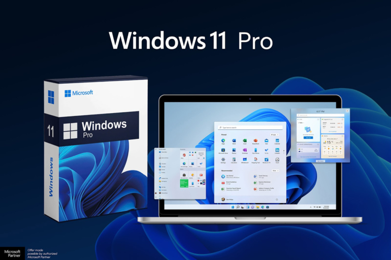 Gráfico promocional para Windows 11 Pro.