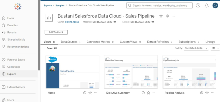 Un proyecto basado en una aceleradora Salesforce Data Cloud.