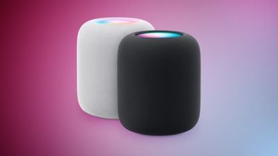 HomePod 2 blanco y función medianoche azul violeta