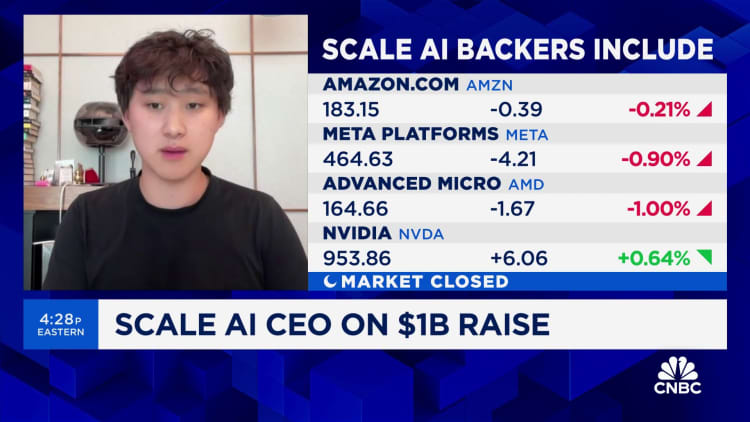 Vea la entrevista completa de CNBC con el director ejecutivo de Scale AI, Alexandr Wang