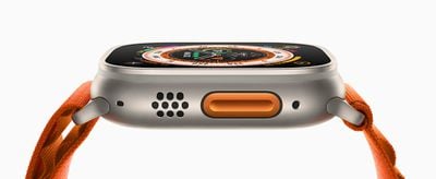 Apple Watch Ultra Naranja Alpine Loop Botón de acción 220907 grande